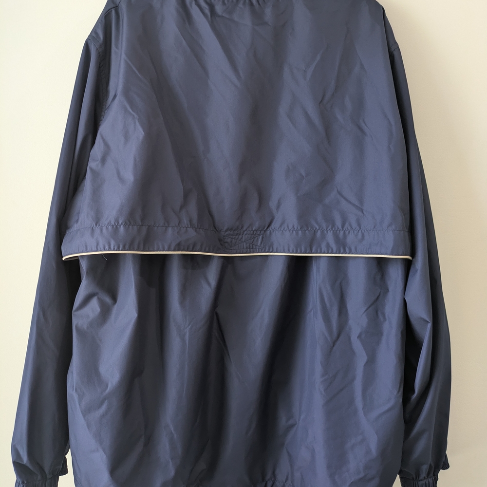 Men's Navy Blue Windbreaker Jacket - Picture 2 of 2
